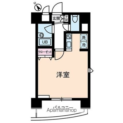 アムス志村[1K/27.09m2]の間取図