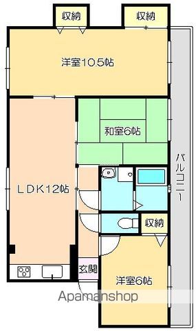 メゾン・ド・ケイ 302 ｜ 高知県高知市高須３丁目2-47（賃貸マンション3LDK・3階・74.00㎡） その2