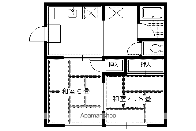 北白川ローズハイツの間取り写真