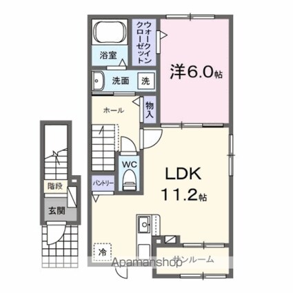 ル・グラン太田　Ⅱ[1LDK/49.31m2]の間取図