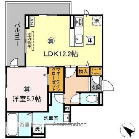 （仮称）板付ＨＹ　ＤーＲＯＯＭ工事の間取り