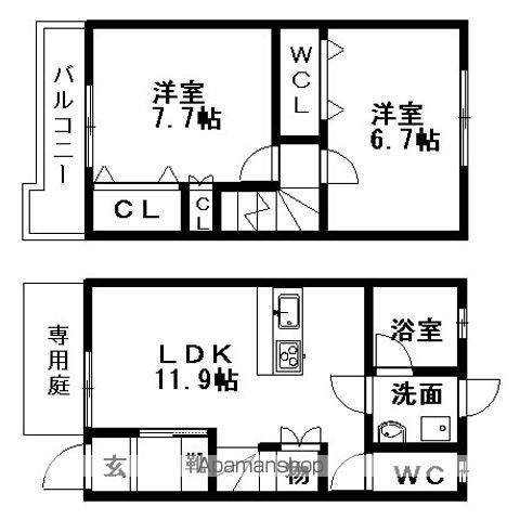 フィオーレ豊が丘の間取り写真