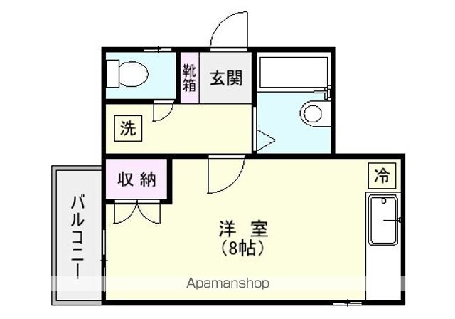 鹿児島市谷山線 武之橋駅 徒歩5分 4階建 築38年の間取り写真