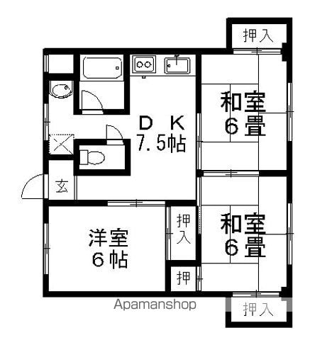 ラ・クルー服部本町の間取り写真