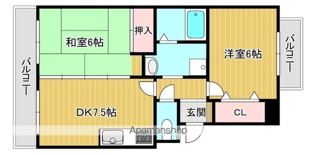 バーベナ光台D棟の間取り写真