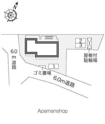 レオパレスタスコ[1K/19.87m2]の配置図