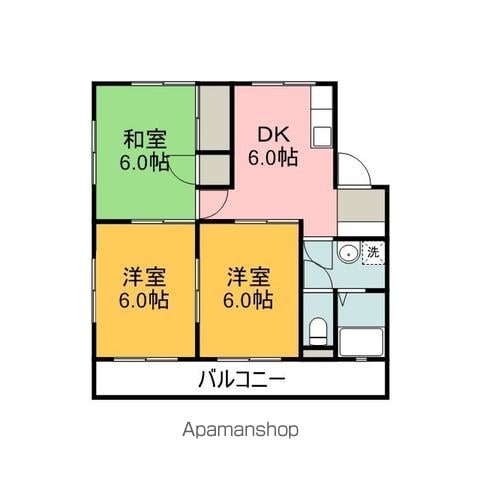 サコマンションの間取り写真