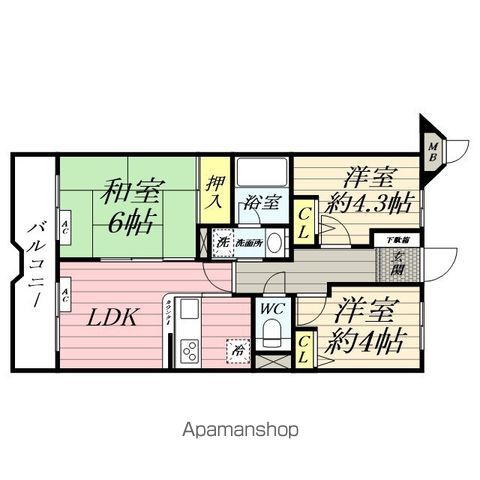 ナイスアーバン鶴見本町通第2の間取り写真