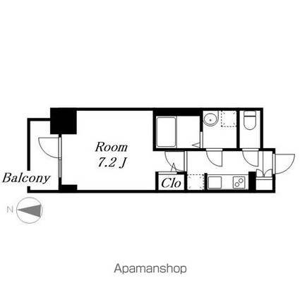 ＳーＲＥＳＩＤＥＮＣＥ名駅太閤[1K/23.03m2]の間取図