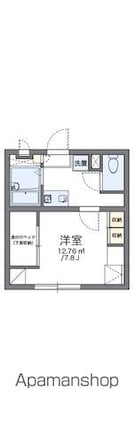 レオパレスヒビキ[1K/22m2]の間取図