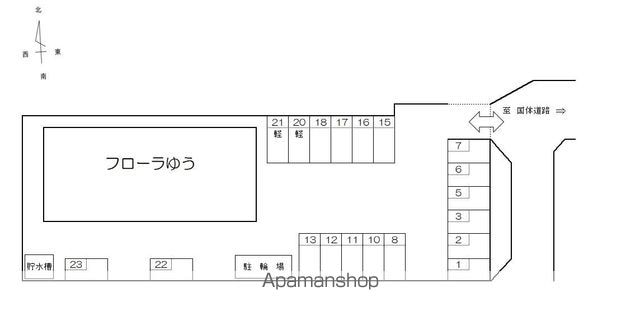 和歌山県和歌山市小雑賀[1LDK/40.33m2]の配置図