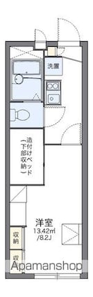 レオパレス西浜[1K/22.35m2]の間取図