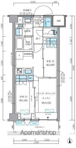 パークアクシス品川シーサイドの間取り写真