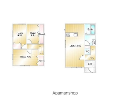 ｌａｖｅｎｄｅｒ（ラベンダー）Ａ[3LDK/72.87m2]の間取図