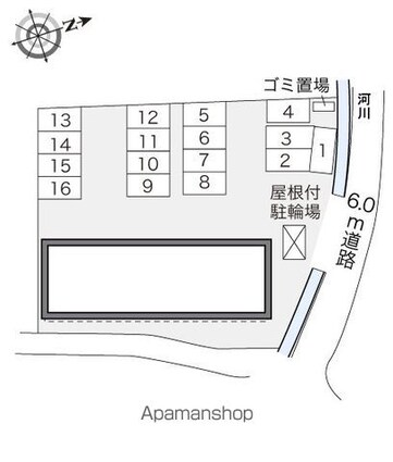 レオパレスエトワール[1K/28.02m2]の配置図