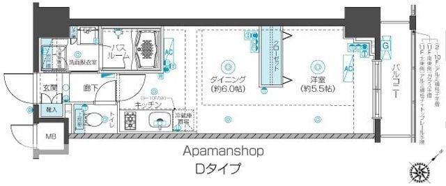 フェニックス新横濱クアトロの間取り写真