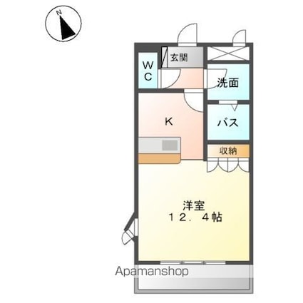ソレイユ・コート[1R/36m2]の間取図
