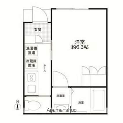 トレイズ[1K/20.49m2]の間取図