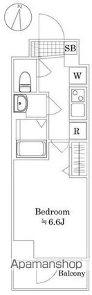 ＡＺＥＳＴ立石Ⅰ[1K/22.94m2]の間取図