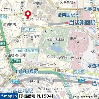 東京都文京区春日１丁目[2LDK/68.77m2]の周辺