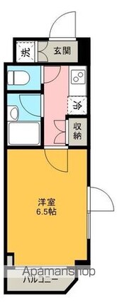 東京都杉並区西荻南２丁目[1K/20.46m2]の間取図