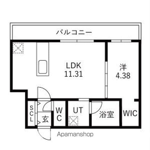 仮)S9W15 MS A棟の間取り写真