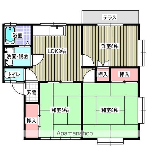 岡崎コーポの間取り写真
