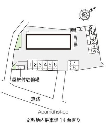 レオパレスリバティーｌｉｆｅ[1K/20.28m2]の配置図