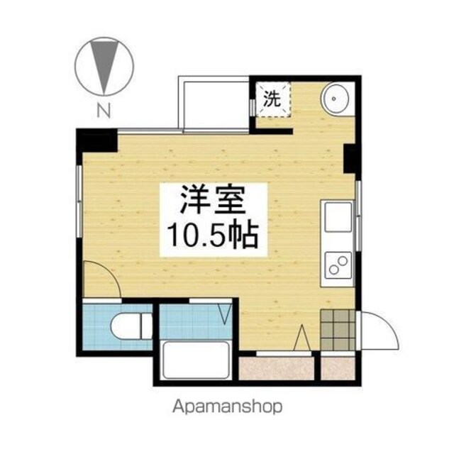 メゾンＡＤⅢ[1R/18.91m2]の間取図