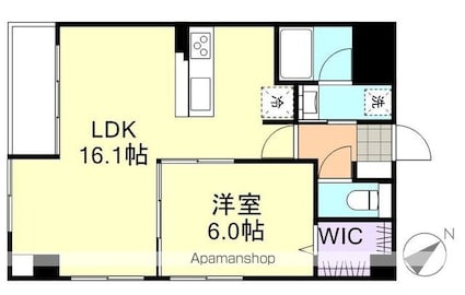 ＦＯＲＴＵＮＡ老松[1LDK/49.31m2]の間取図