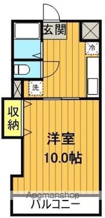 丸武マンション[1K/30.6m2]の間取図