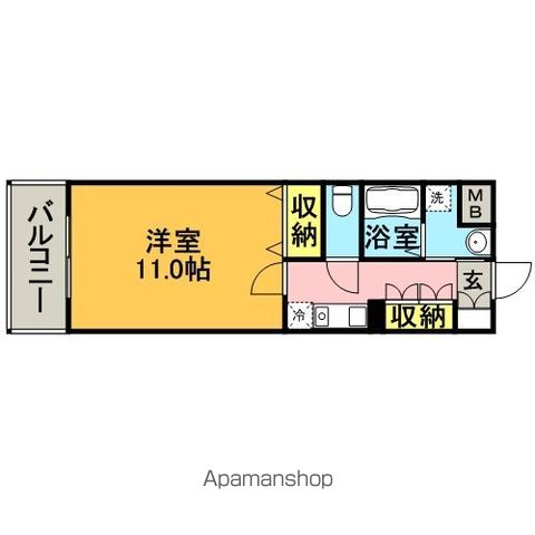 【福岡市博多区博多駅前のマンションの間取り】