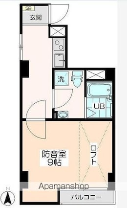 ラシクラス目白通り[1K/33.1m2]の間取図