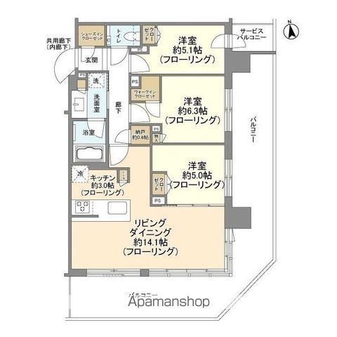 シティタワーズ東京ベイ　イーストタワーの間取り