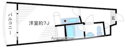 ＢＥＮ（ベン）[1R/25m2]の間取図