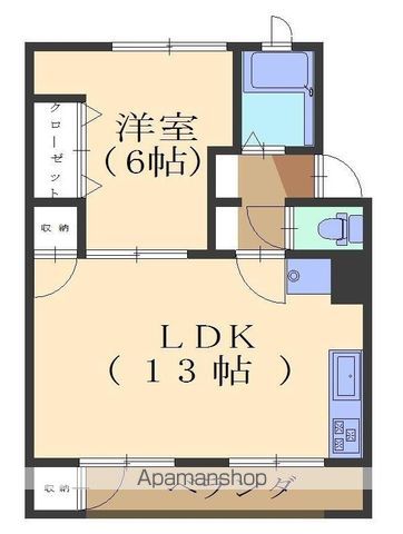 第1赤坂コーポの間取り写真