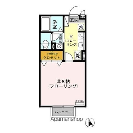 エクセレントタウン・村井　Ａ[1K/26.71m2]の間取図