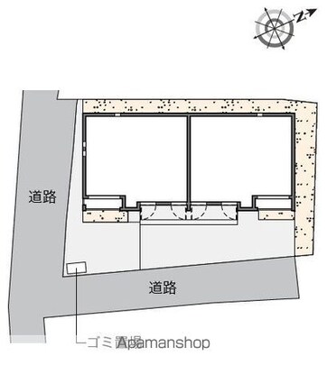 クレイノのぞみ西ヶ原[1K/26.96m2]の配置図