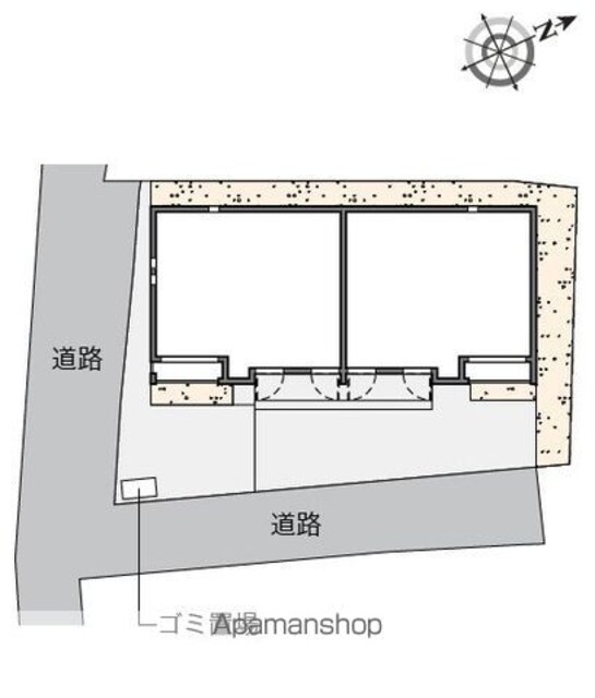 クレイノのぞみ西ヶ原[1K/26.96m2]の配置図