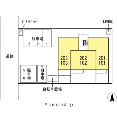 ジュネス 102 ｜ 岐阜県岐阜市今嶺２丁目2-14（賃貸アパート1LDK・1階・40.04㎡） その6