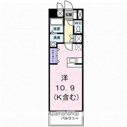 メゾン・ド・ポプラ[1R/30.02m2]の間取図