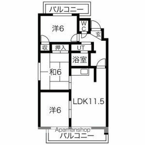 アートエリアSKの間取り写真