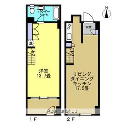 ＦＬＡＴＳ　ＧＡＺＥＲＹ[1LDK/77.14m2]の間取図
