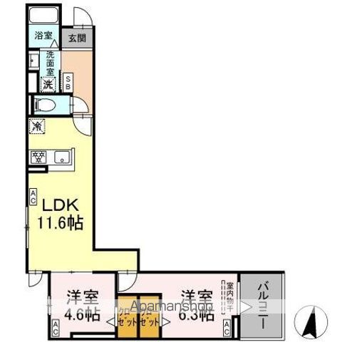 グラナーデ堤通の間取り