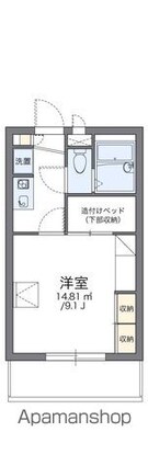 レオパレスサニーコート[1K/23.18m2]の間取図