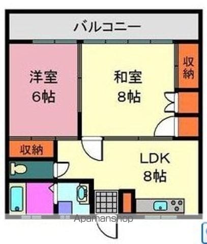 瀬戸口ハイムA棟の間取り写真