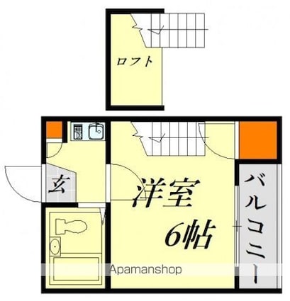 ＳＡＫＵＲＡレジデンス[1K/16.48m2]の間取図