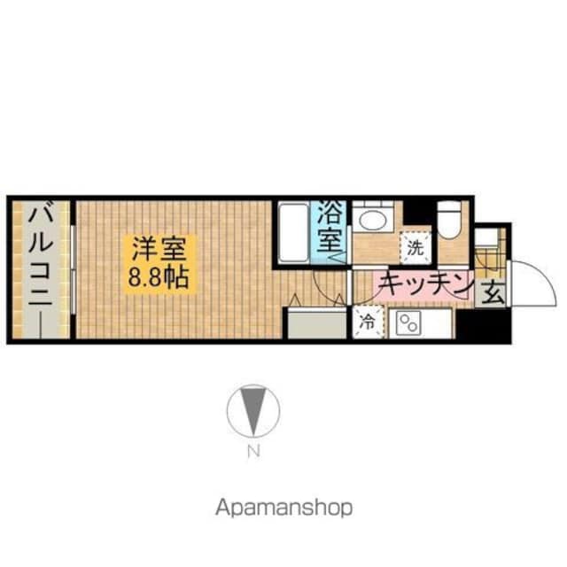 ニューボンデージ[1K/27.46m2]の間取図