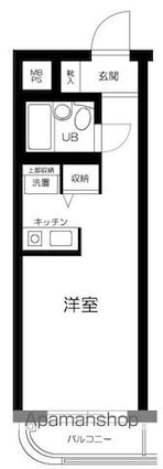 東京都世田谷区上野毛４丁目[1R/21.6m2]の間取図