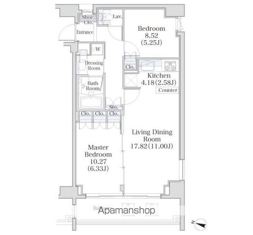 パークフラッツ市谷台町坂の間取り